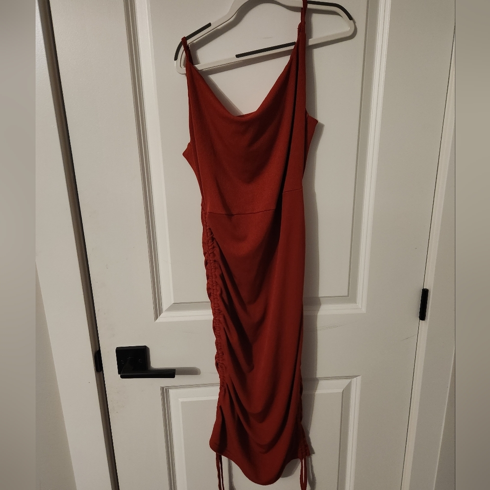 red dress